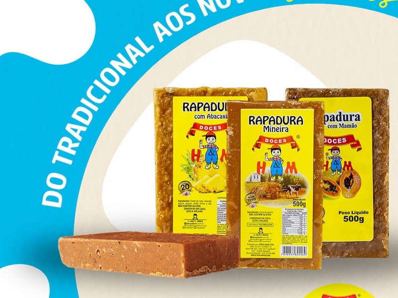 Post da Doces H&M sobre rapaduras tradicionais e novos sabores